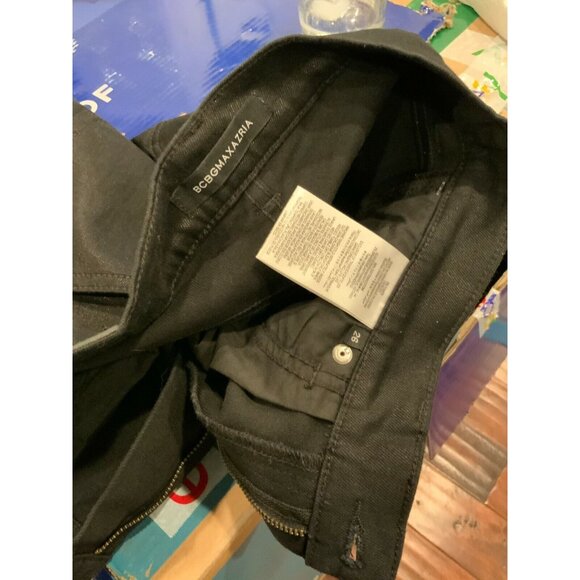 BCBG Max Azria Black Denim High Rise Cropped Bootcut Jeans Size 26 NWT! $198 - Picture 8 of 8